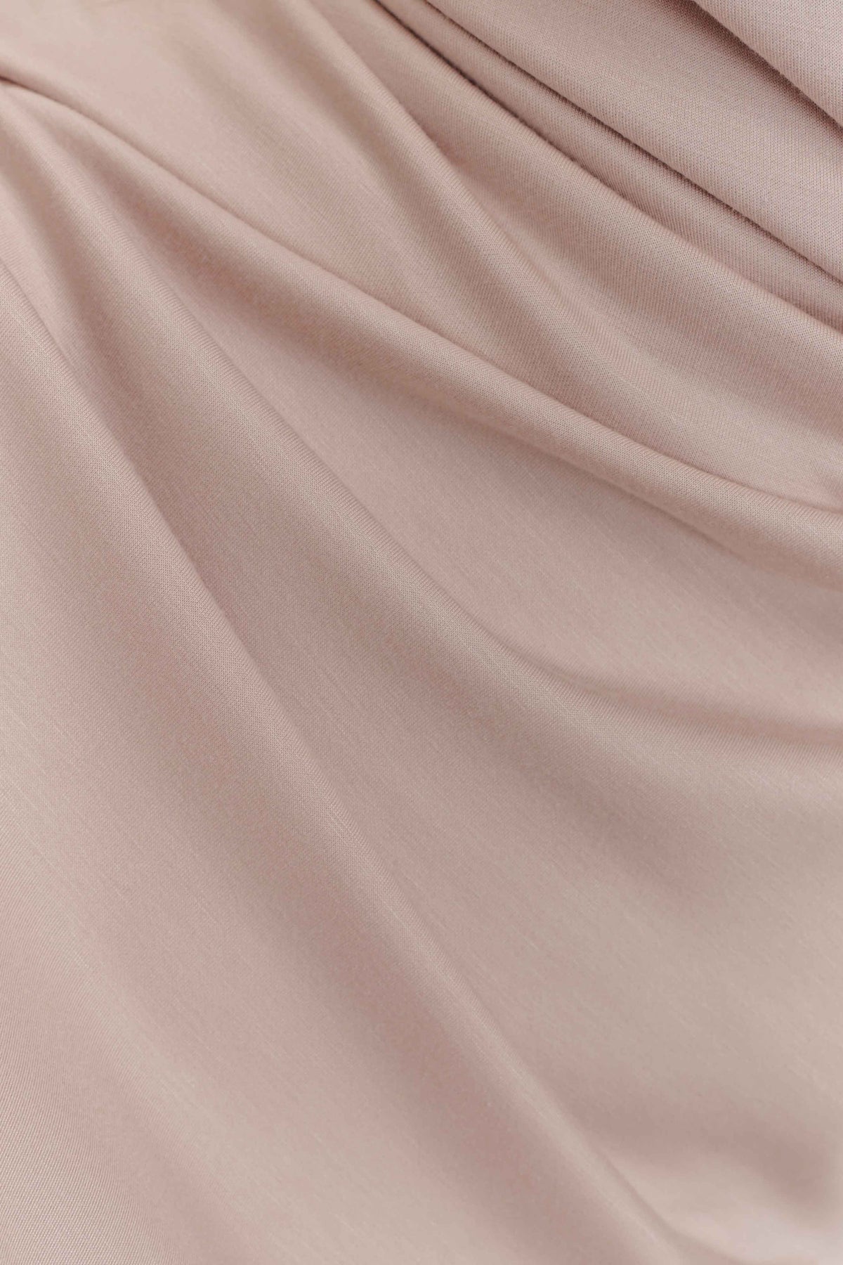 Lorelei Krep Twist Midi Elbise - Taupe
