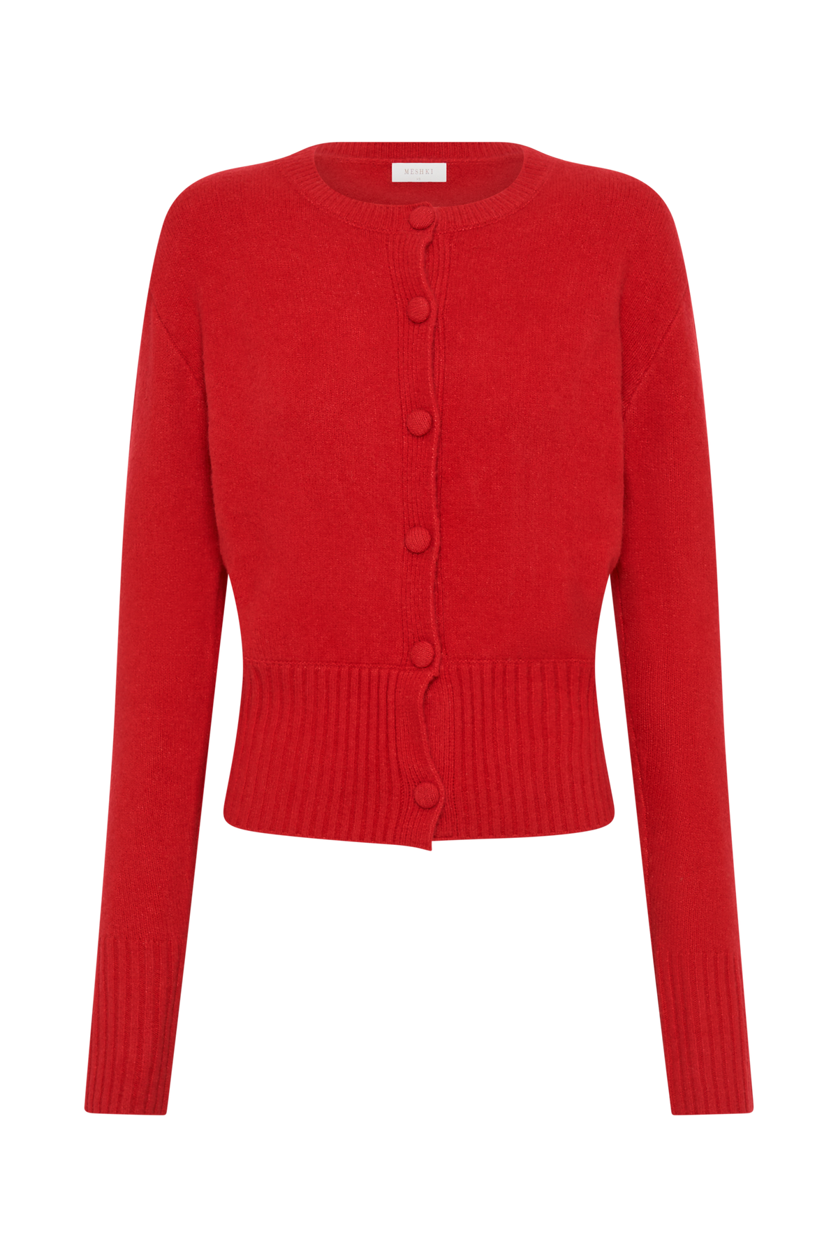 Genevieve Oversize Triko Hırka - Yakut