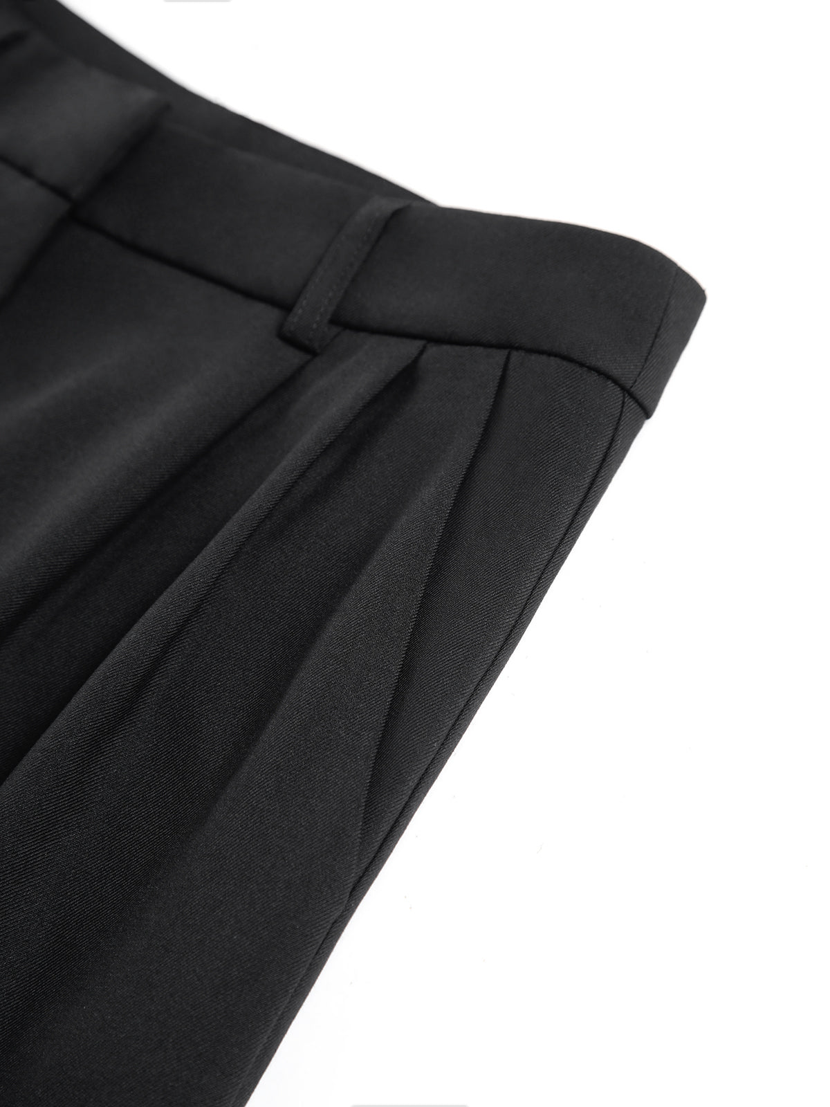 Kemersiz Geniş Paça Pantolon Beyaz Regular Fit