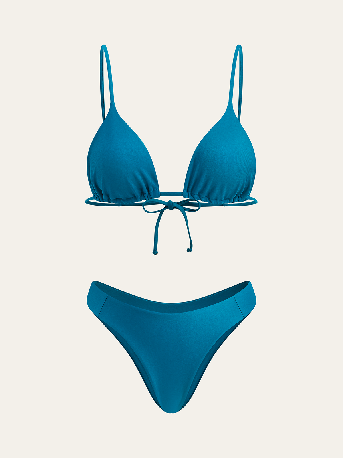 Üçgen Bikini Takımı Lacivert İki Alt Stili