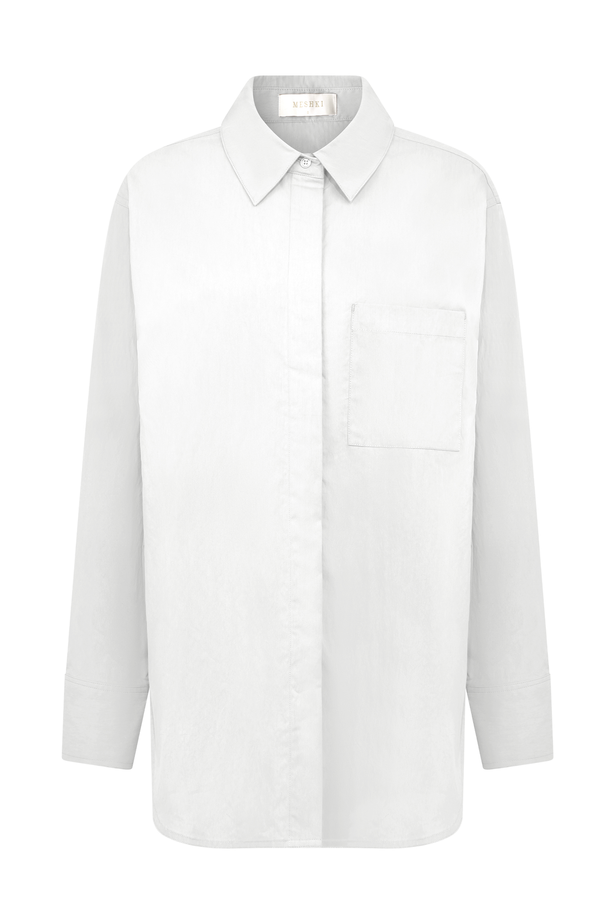 Campbell Pamuk Oversize Gömlek - Beyaz