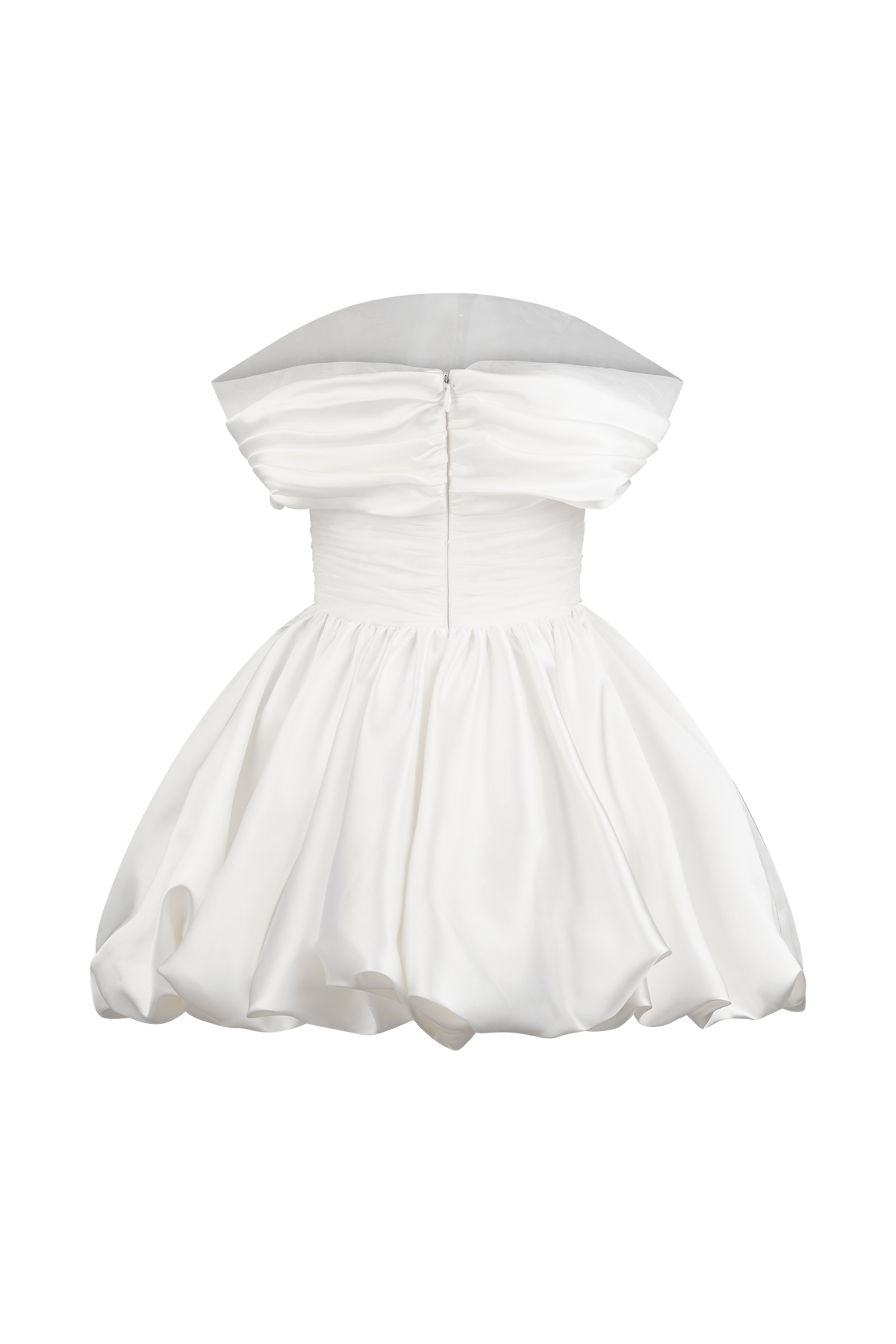 Lauretta Düşük Omuz Mini Elbise - Beyaz