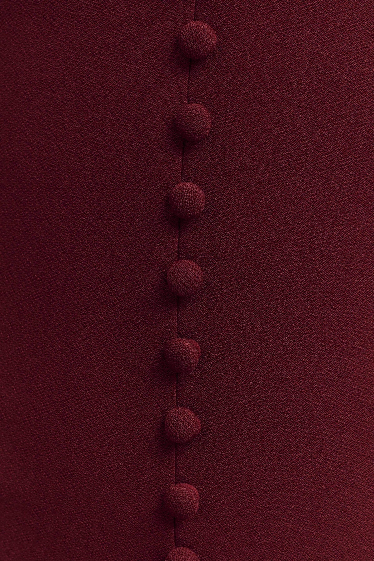 Annita Krep Boyundan Bağlamalı Midi Elbise - Merlot