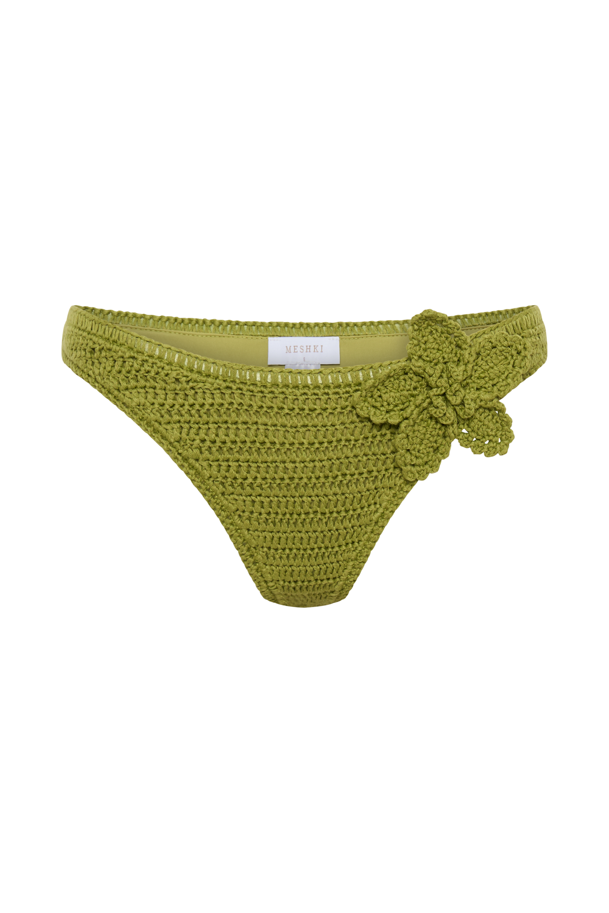 Skye Çiçek Desenli Bağcıklı Bikini Altı - Apple