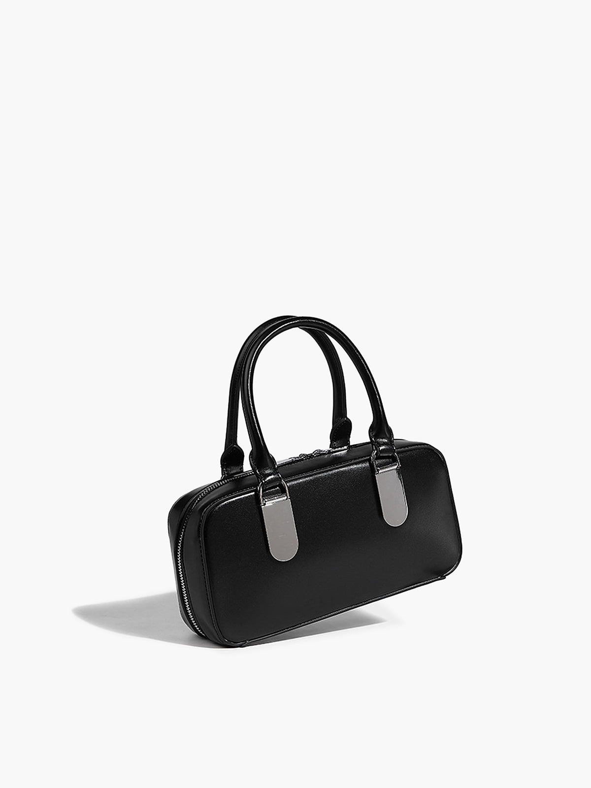 Vintage Yastık Görünümlü Tote Çanta Siyah