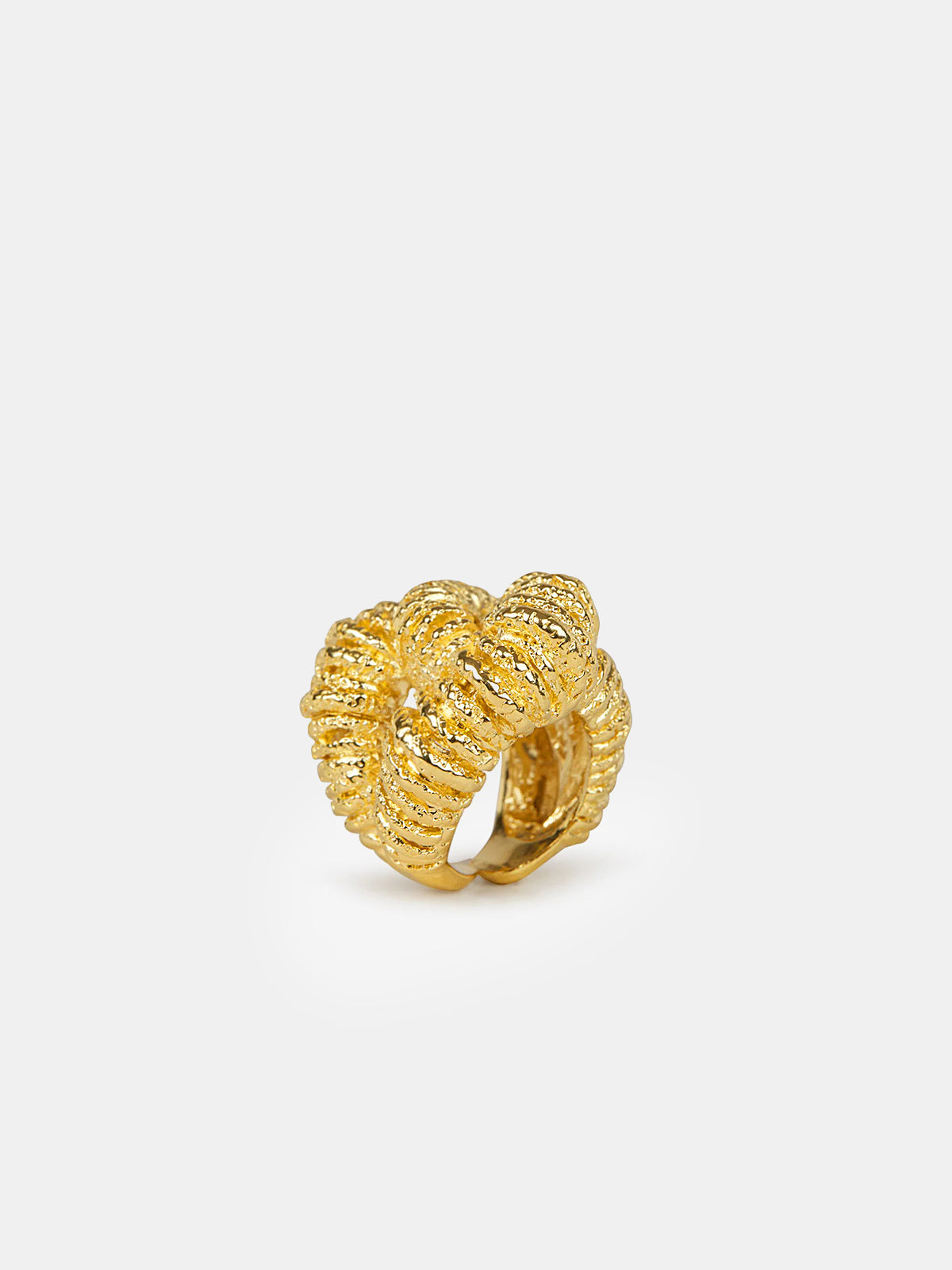 Altın Lavan Dokulu Yüzük Gold Tek Beden