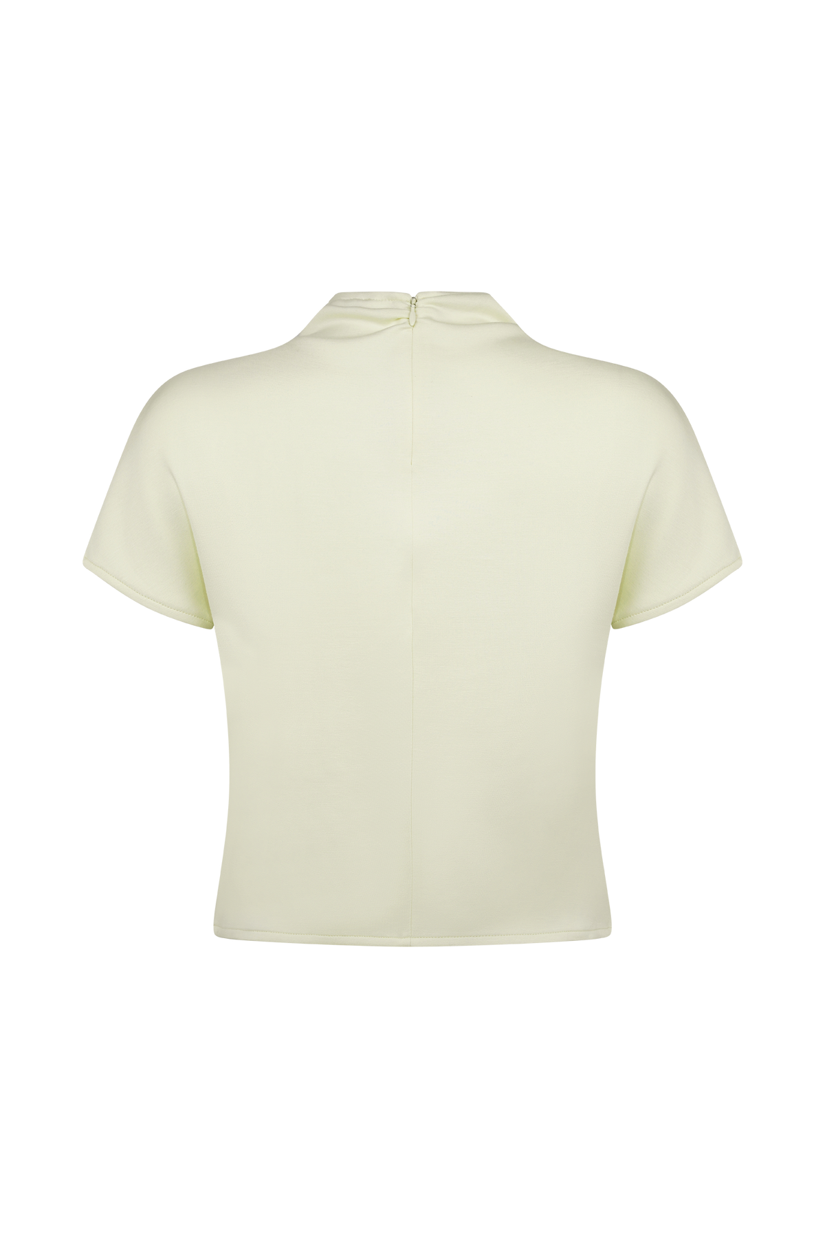 Eris Yüksek Yaka Scuba Jersey Üst - Fildişi